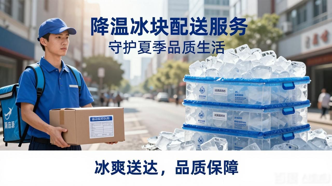 降温冰块配送服务 守护深圳南山区夏季品质生活
